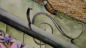 Paris Bird 2015 Watercolor 